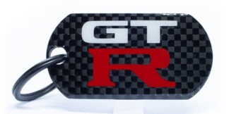 Nissan GT-R Design Porte-Clé Carbone Keyring Keychain Carbon Original